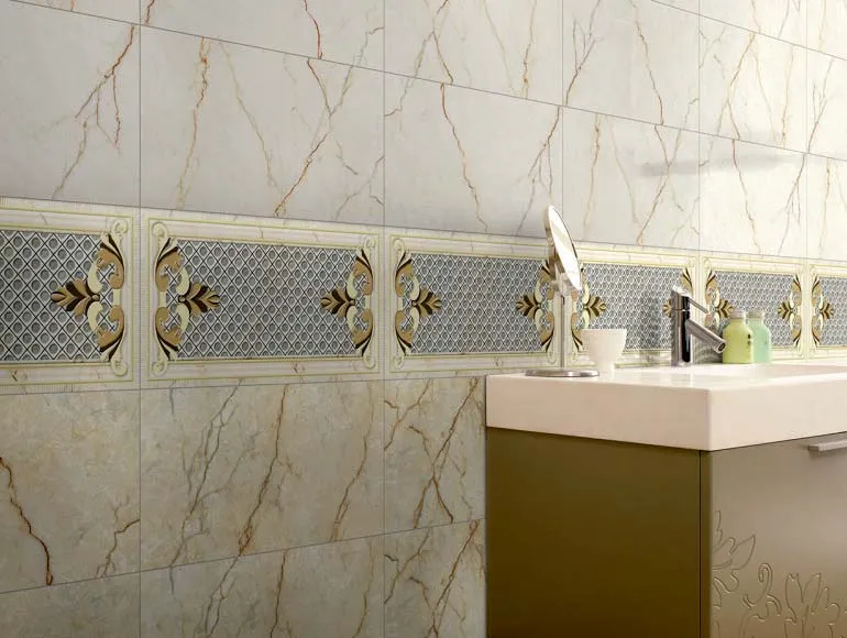 Sleek washbasin design with highlight pattern